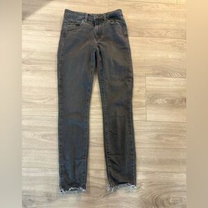 Paige Hoxton Ankle Jeans with frayed hem